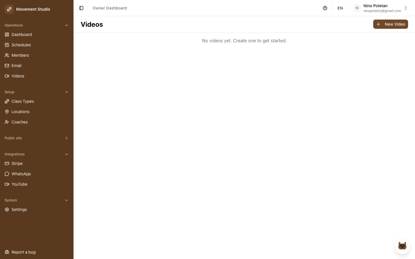 Studio OS video library